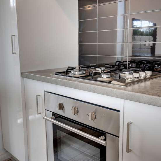 White walls with designer chairs